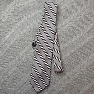 NWT BROOKS BROTHERS Makers Black Label Italian Silk Necktie Made in US Striped